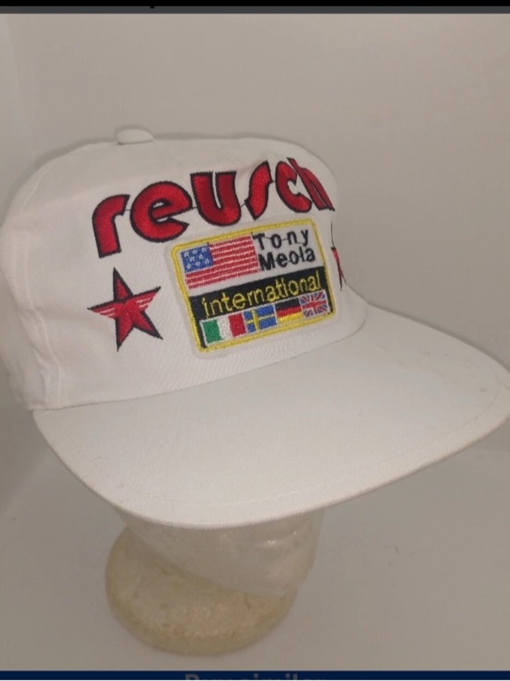 Reusch soccer  'Tony Meola International' goalkeeper Snapback Hat 1990’s USA